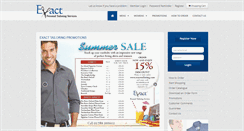 Desktop Screenshot of exacttailoring.com